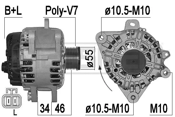 Alternator (209576A)