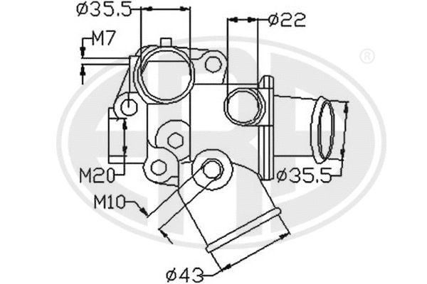 Thermostat, coolant (350284)