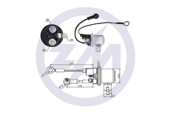 Solenoid Switch, starter (ZM1428)