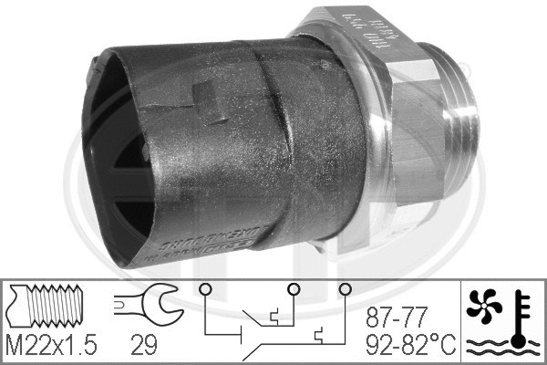 Temperature Switch, radiator fan (330283)
