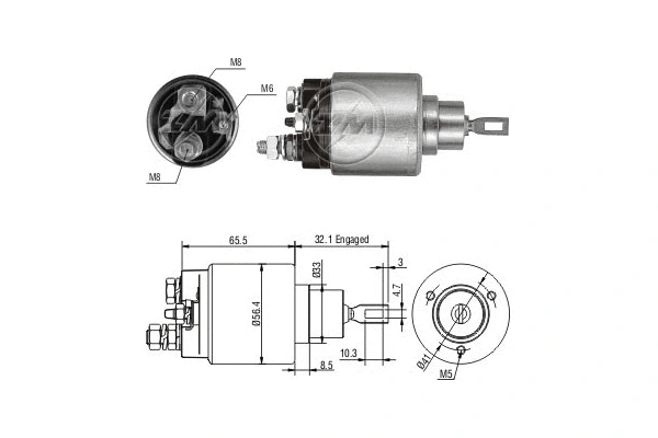 Solenoid Switch, starter (ZM974)
