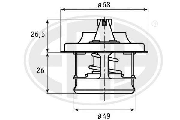 Thermostat, coolant (350324)