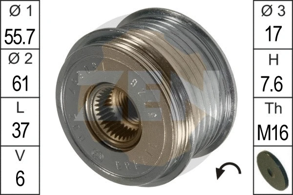 Alternator Freewheel Clutch (ZN5426)