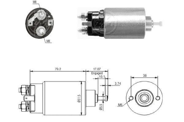 Solenoid Switch, starter (ZM769)