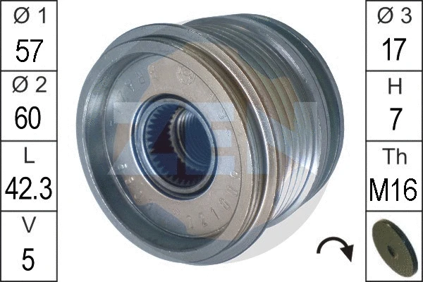 Alternator Freewheel Clutch (ZN5508)