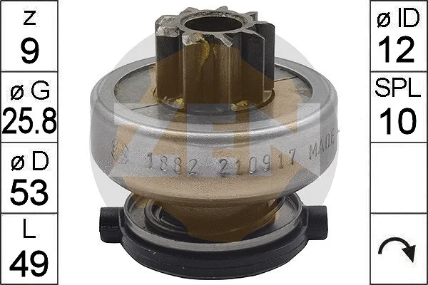 Freewheel Gear, starter (ZN1882)