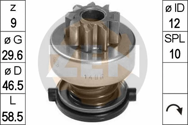 Freewheel Gear, starter (ZN1486)