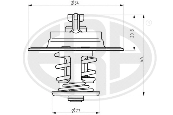Thermostat, coolant (350159)