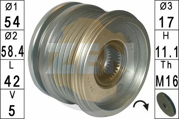 Alternator Freewheel Clutch (ZN5634)
