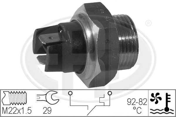 Temperature Switch, radiator fan (330169)
