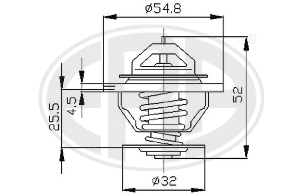 Thermostat, coolant (350196)
