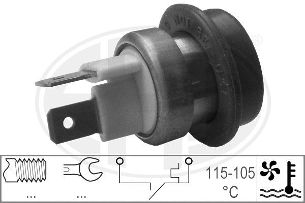 Temperature Switch, radiator fan (330187)