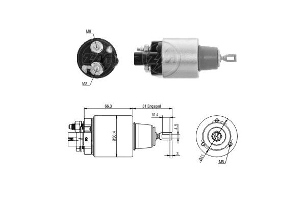 Solenoid Switch, starter (ZM1979)