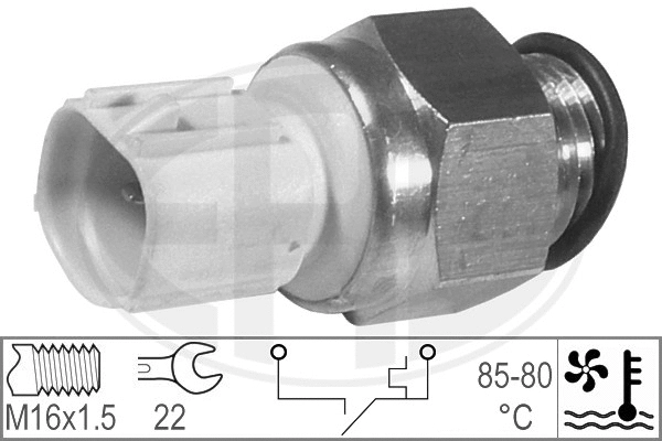 Temperature Switch, radiator fan (330191)