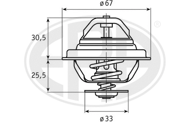 Thermostat, coolant (350173)