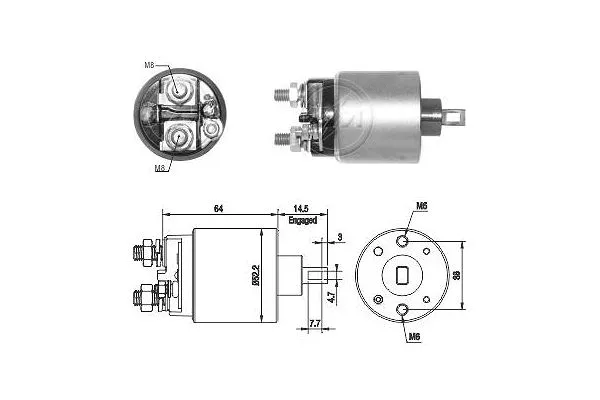 Solenoid Switch, starter (ZM1710)