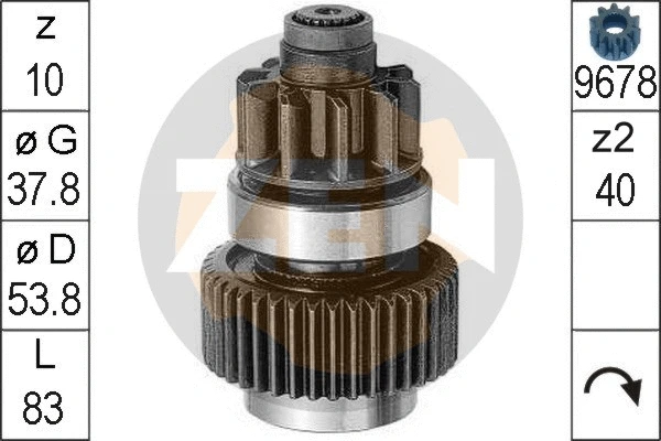 Freewheel Gear, starter (ZN0954)