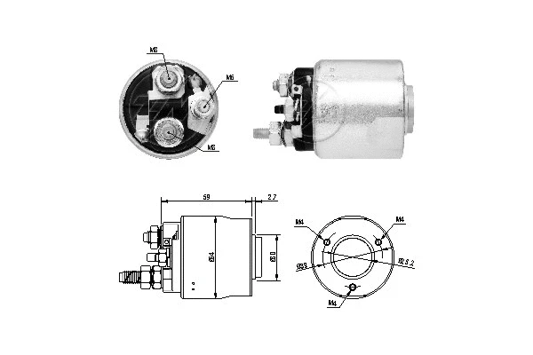 Solenoid Switch, starter (ZM6495)