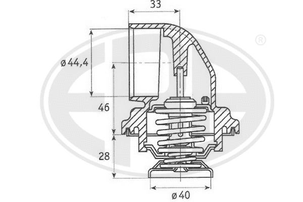 Thermostat, coolant (350210)