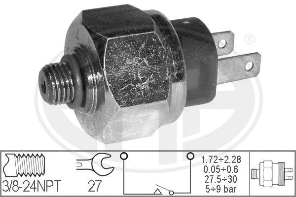 Pressure Switch, air conditioning (330421)