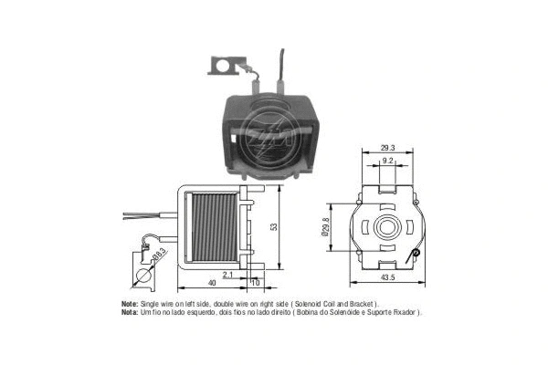 Solenoid Switch, starter (ZM421)