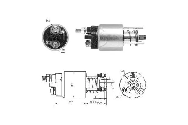 Solenoid Switch, starter (ZM9395)