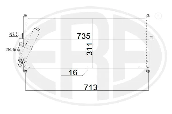 Condenser, air conditioning (667184)