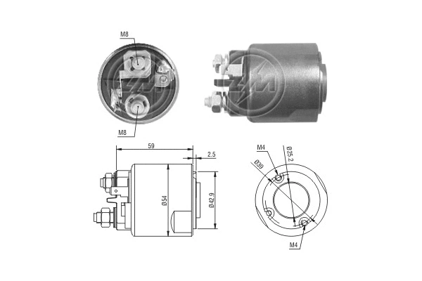 Solenoid Switch, starter (ZM2491)