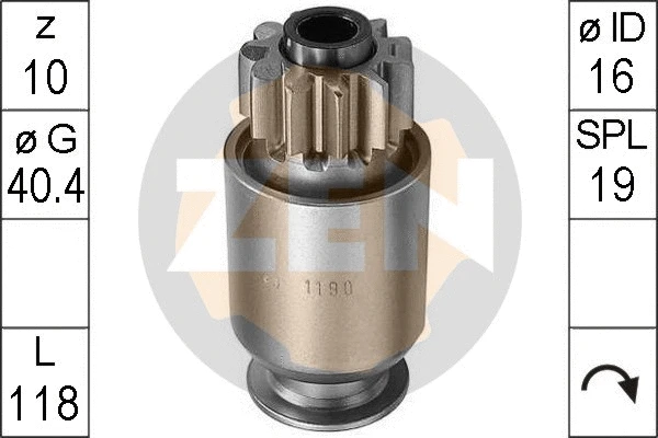 Freewheel Gear, starter (ZN1190)