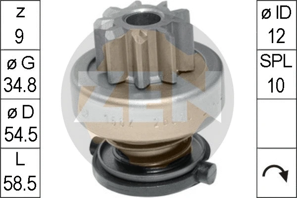 Freewheel Gear, starter (ZN1562)