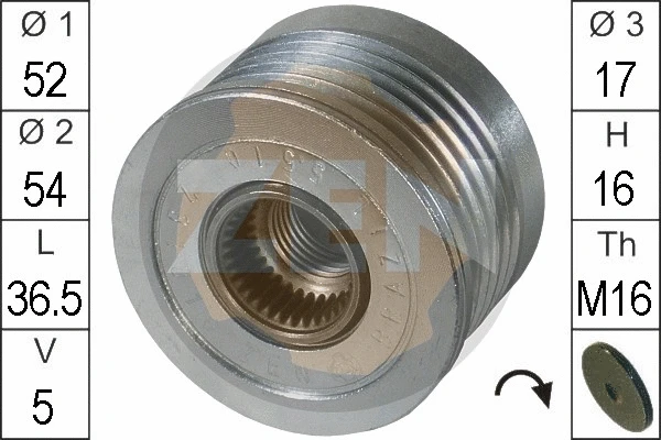 Alternator Freewheel Clutch (ZN5510)