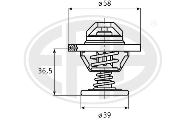 Thermostat, coolant (350138)