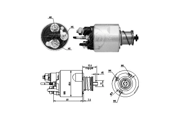 Solenoid Switch, starter (ZM5494)
