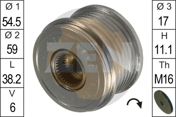 Alternator Freewheel Clutch (ZN5450)