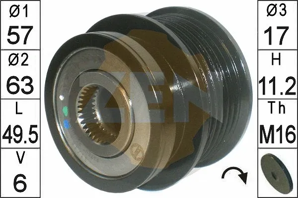 Alternator Freewheel Clutch (ZN6010)