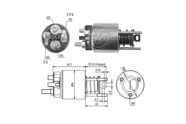 Solenoid Switch, starter (ZM2395)