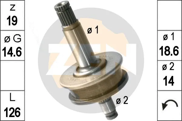 Freewheel Gear, starter (ZN1667)