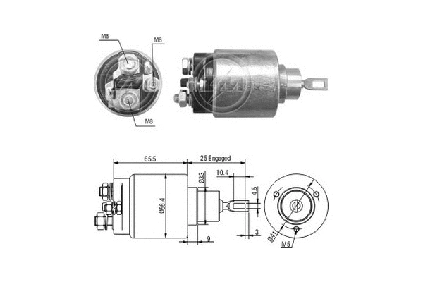 Solenoid Switch, starter (ZM4473)