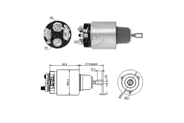 Solenoid Switch, starter (ZM2475)