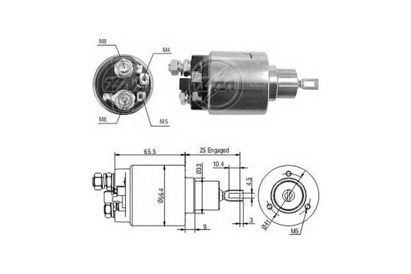 Solenoid Switch, starter (ZM1474)