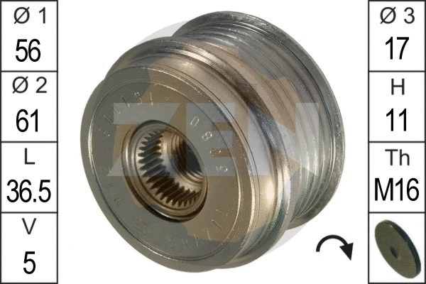 Alternator Freewheel Clutch (ZN5380)