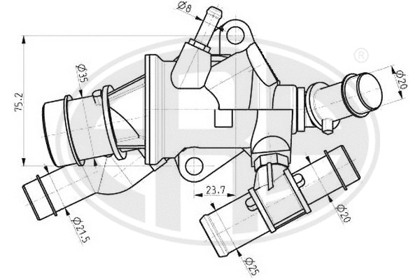 Thermostat, coolant (350227)
