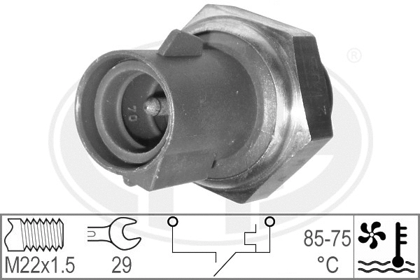 Temperature Switch, radiator fan (330183)