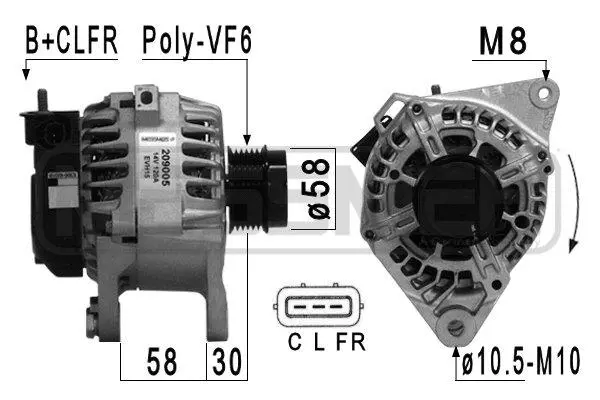 Alternator (209005A)