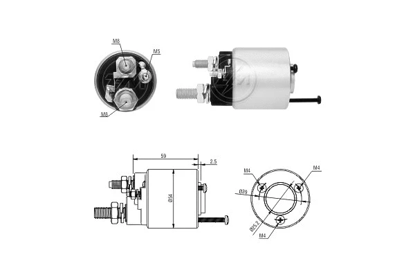 Solenoid Switch, starter (ZM1591)