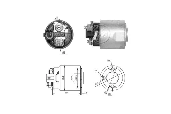 Solenoid Switch, starter (ZM8492)