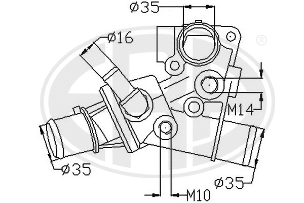Thermostat, coolant (350182)