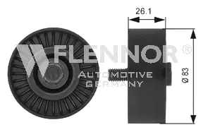 Deflection/Guide Pulley, V-ribbed belt