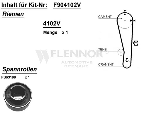 Timing Belt Kit (F904102V)