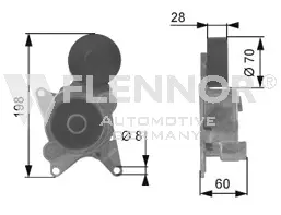 Tensioner Pulley, V-ribbed belt (FS50905)